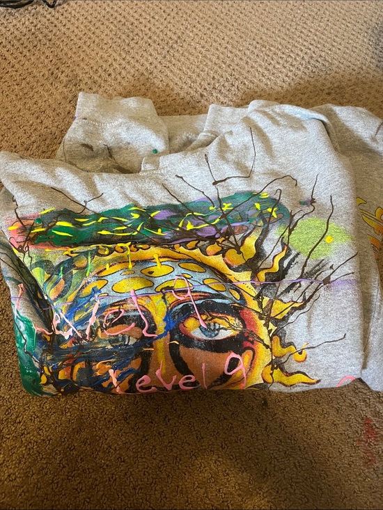 Hand Crafted Sweaters - The backrooms hand painted hoodie
